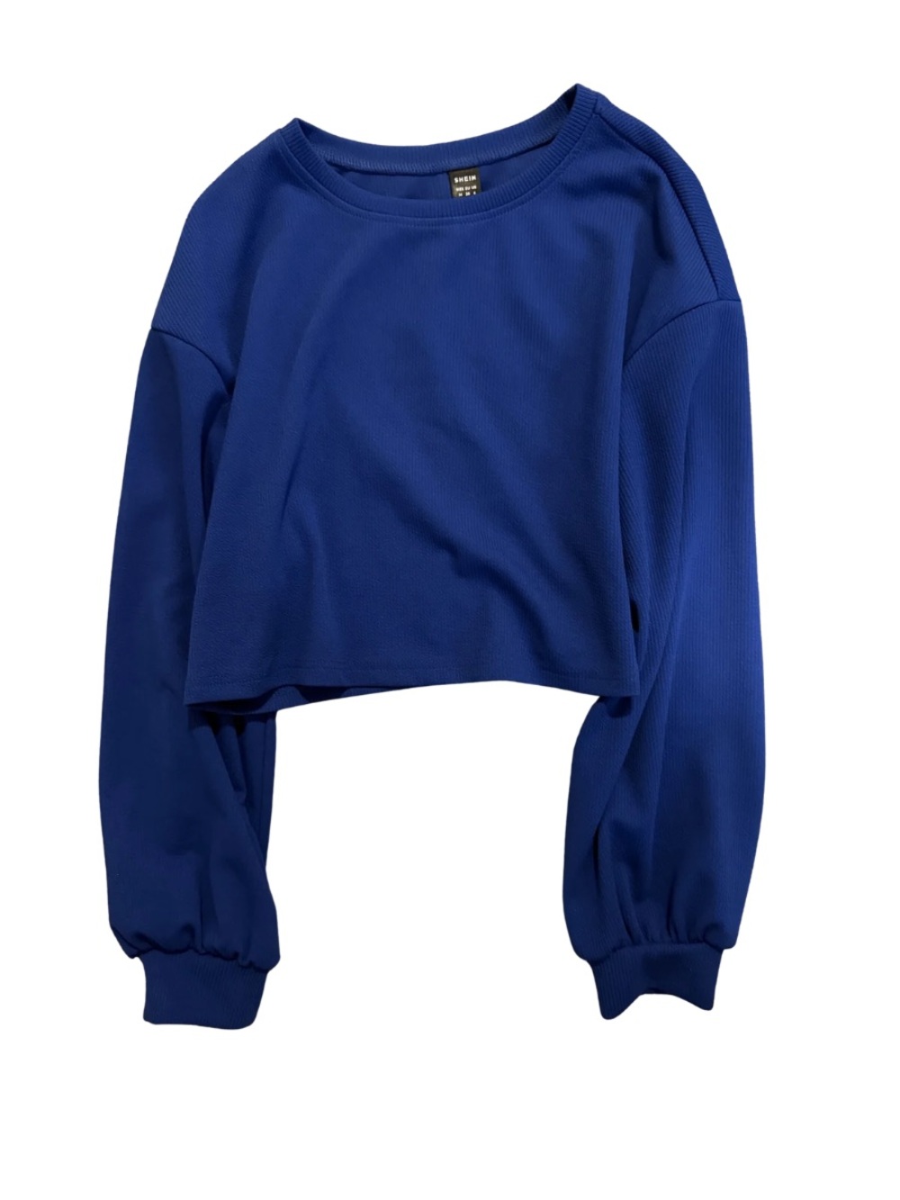 Women's Royal Blue Cropped Sweater